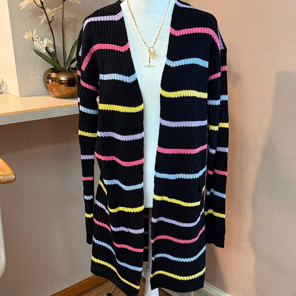 NWT ANDREE BY UNIT Multicolor Striped Cardigan